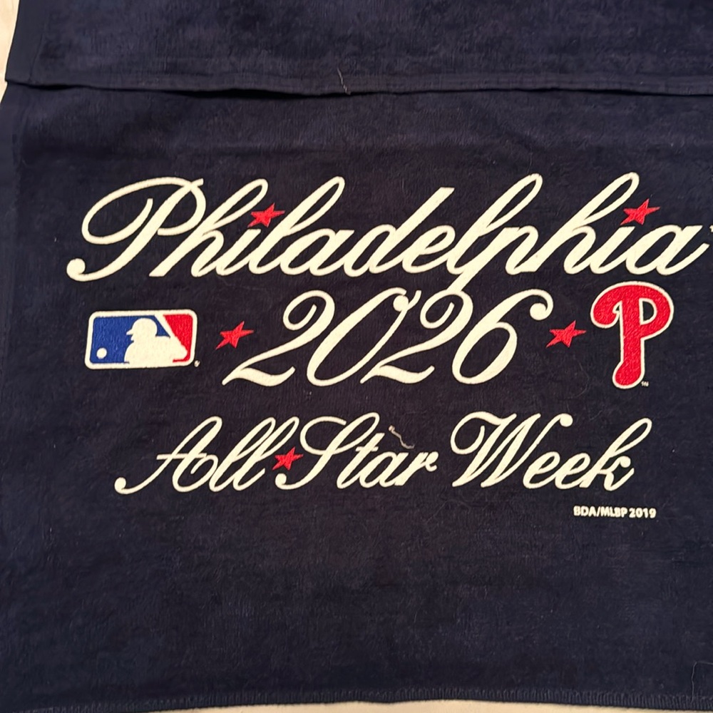 NWOT MLB Philadelphia Phillies Rally Towels (2) for 2026 All Star Week